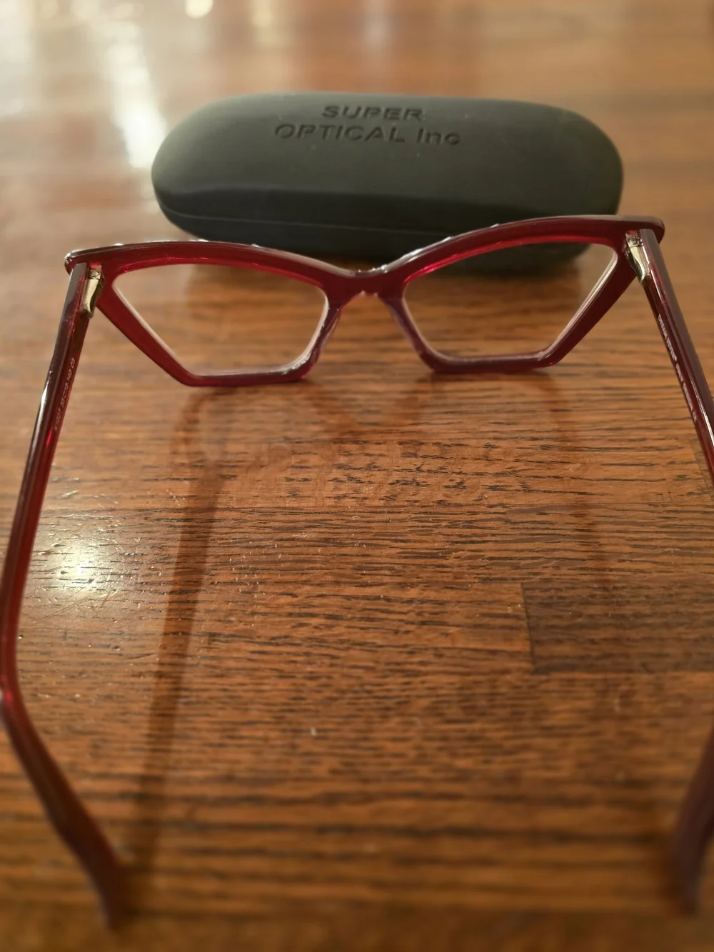 Dream Fever Italy Design Red Cat Eye Eyeglass Frames + Case K1027 55-19-140 C3